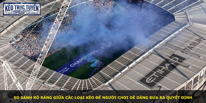 So sánh rõ ràng giữa các loại kèo để người chơi dễ dàng đưa ra quyết định