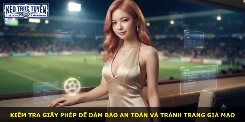 Kiểm tra giấy phép để đảm bảo an toàn và tránh trang giả mạo